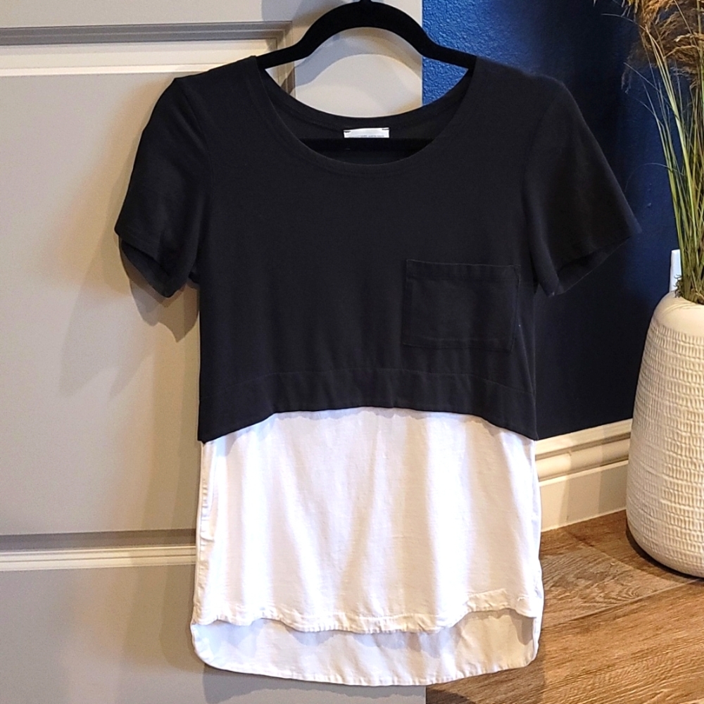 Black and white shirt